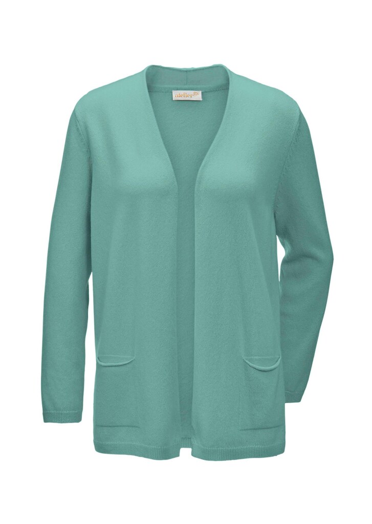 Kaschmir-Longstrickjacke