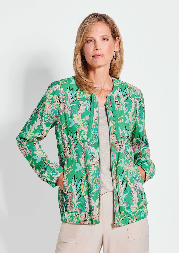 Blouson mit floralen Alloverdruck