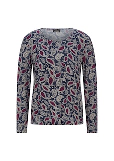 Shirt met lange mouwen en paisleymotief thumbnail 6