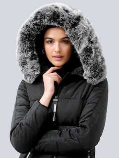 Steppmantel mit Kunstfell thumbnail 1