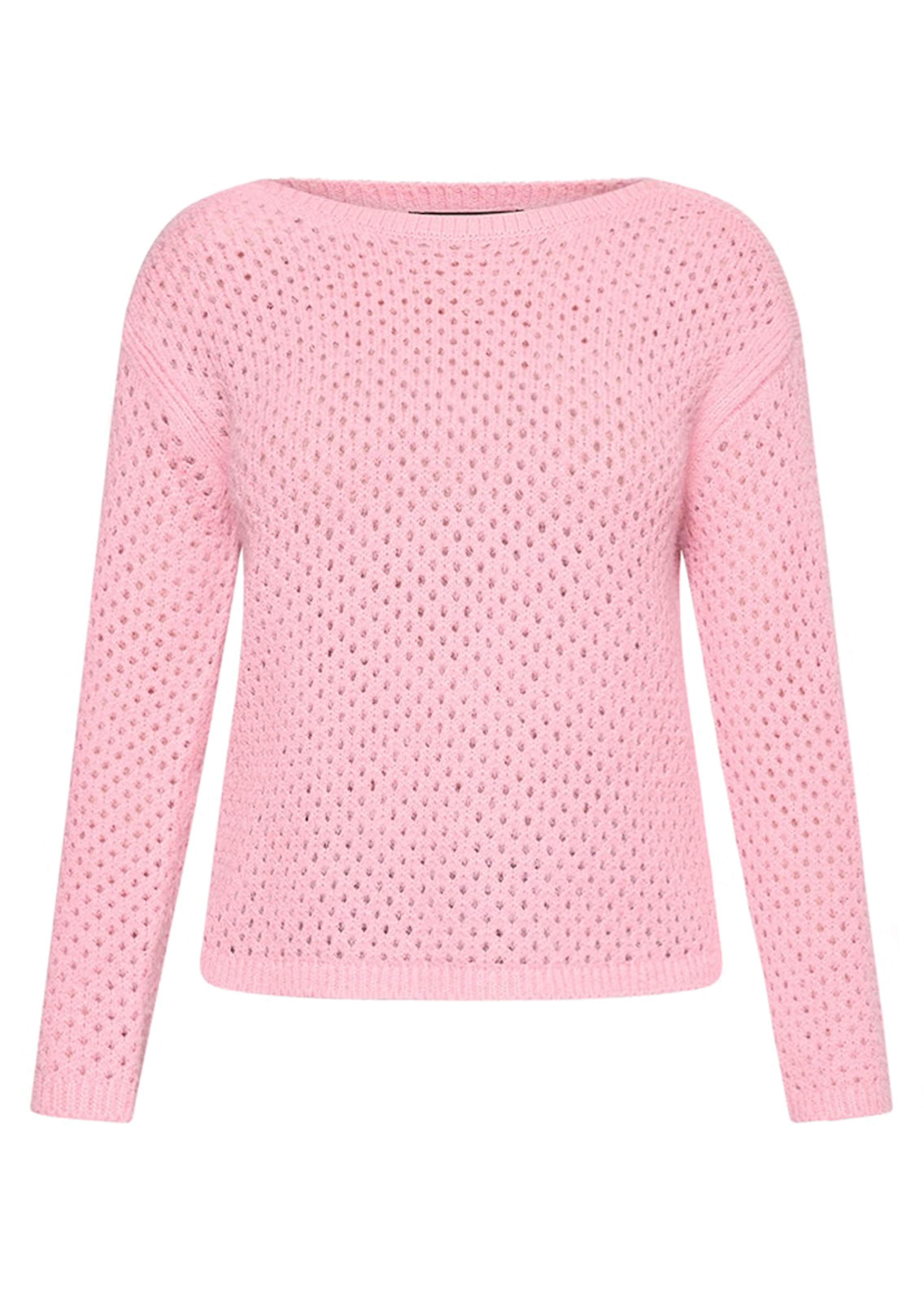 Kuscheliger Ajourpullover mit Lochmuster