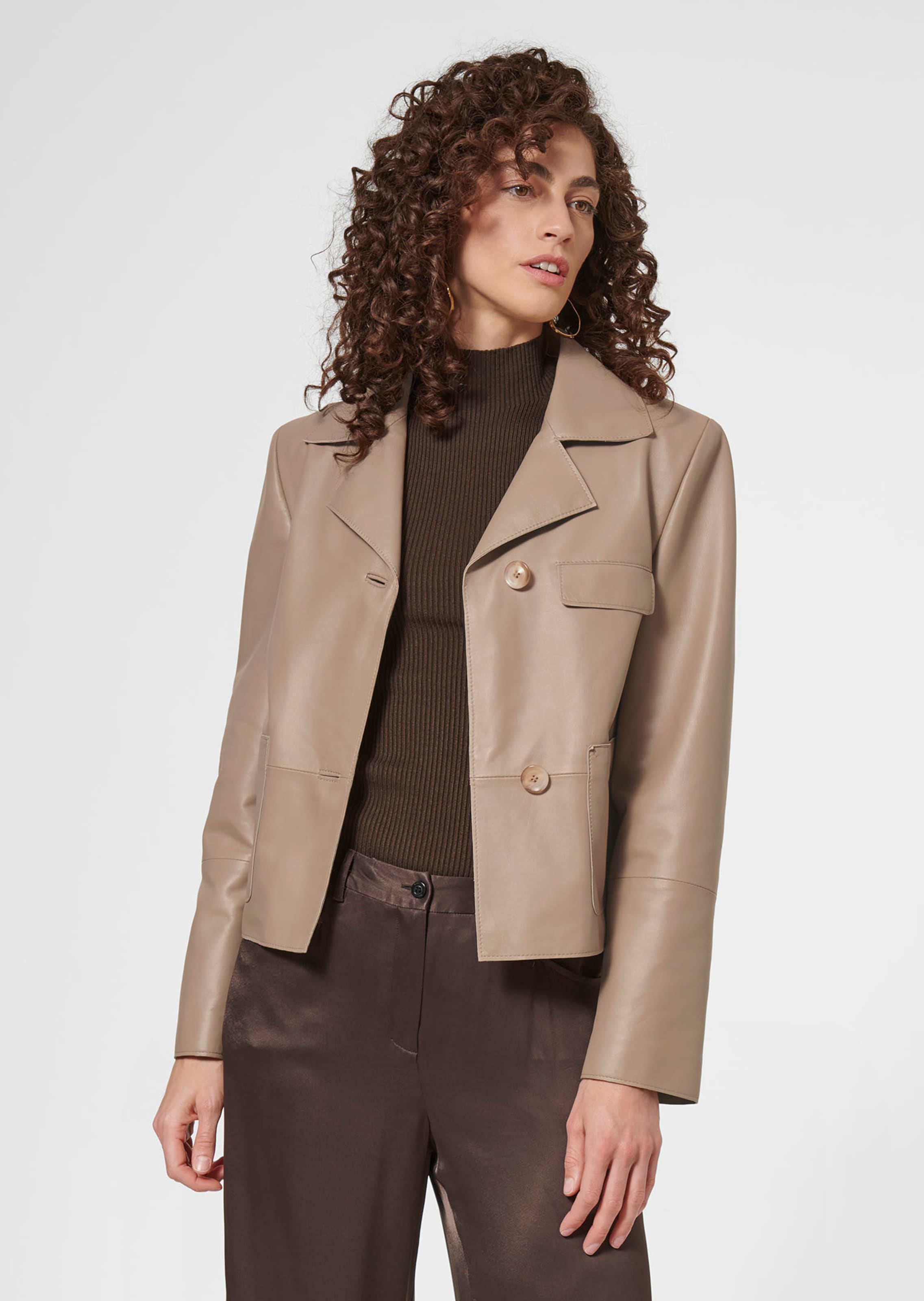 Veste. Cuir nappa d'agneau