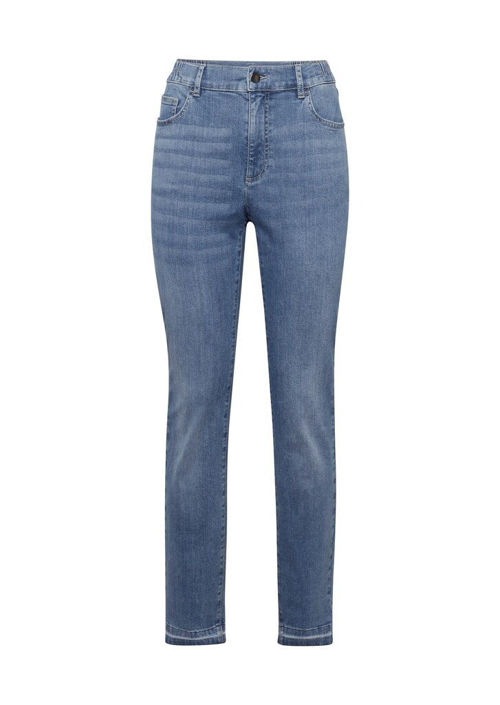 Angenehme Jeanshose mit modischem Saumabschluss