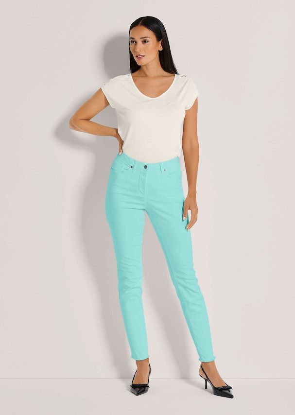 Jeans mit Fransen 1