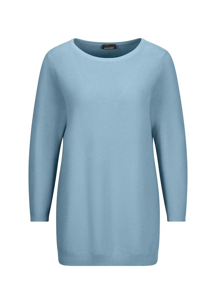 Feinstrick-Pullover aus reiner Baumwolle