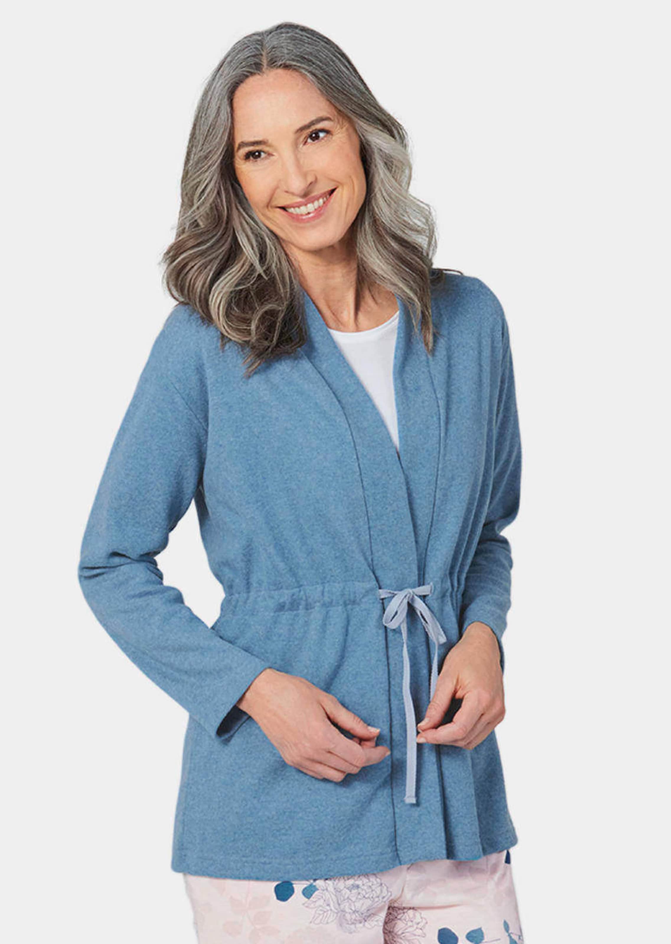 Leichte Fleecejacke mit Bindeband