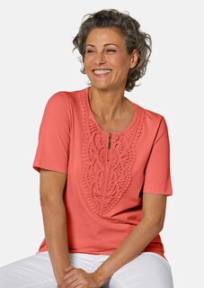 T-shirt à encolure arrondie en crochet thumbnail 4