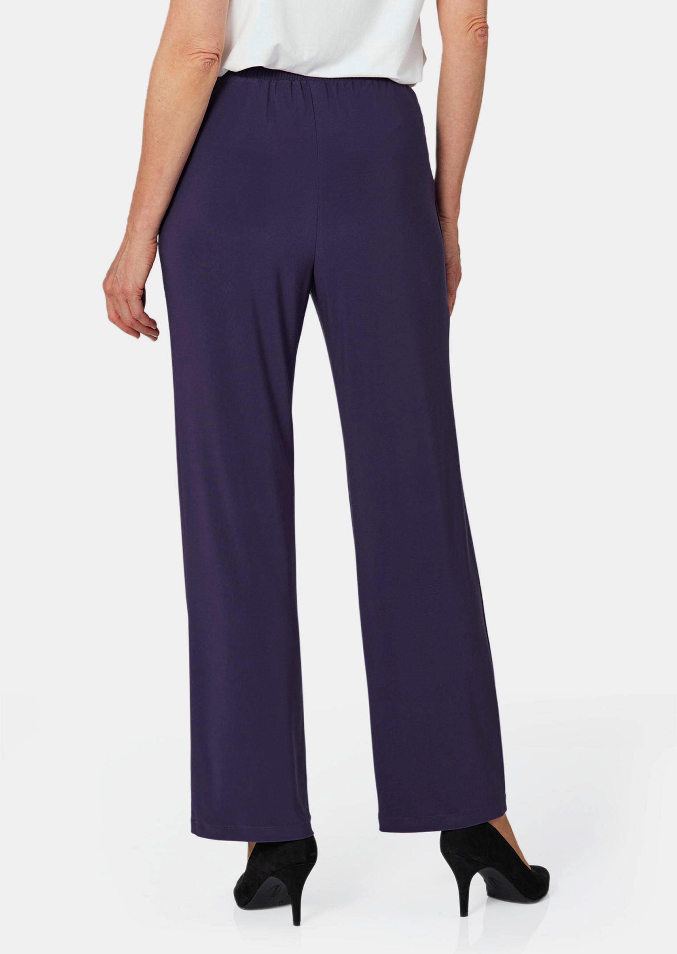 Pantalon Marron Taille 40 Avec Ceinture élastique - Coupe Droite, Occasion Très Bon état