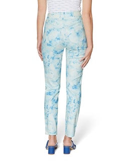 Stretch-Jeans mit Batik-Print thumbnail 3