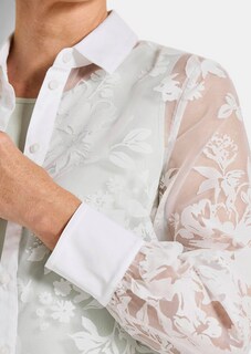 Ausbrenner-Bluse mit Blumenmuster thumbnail 5