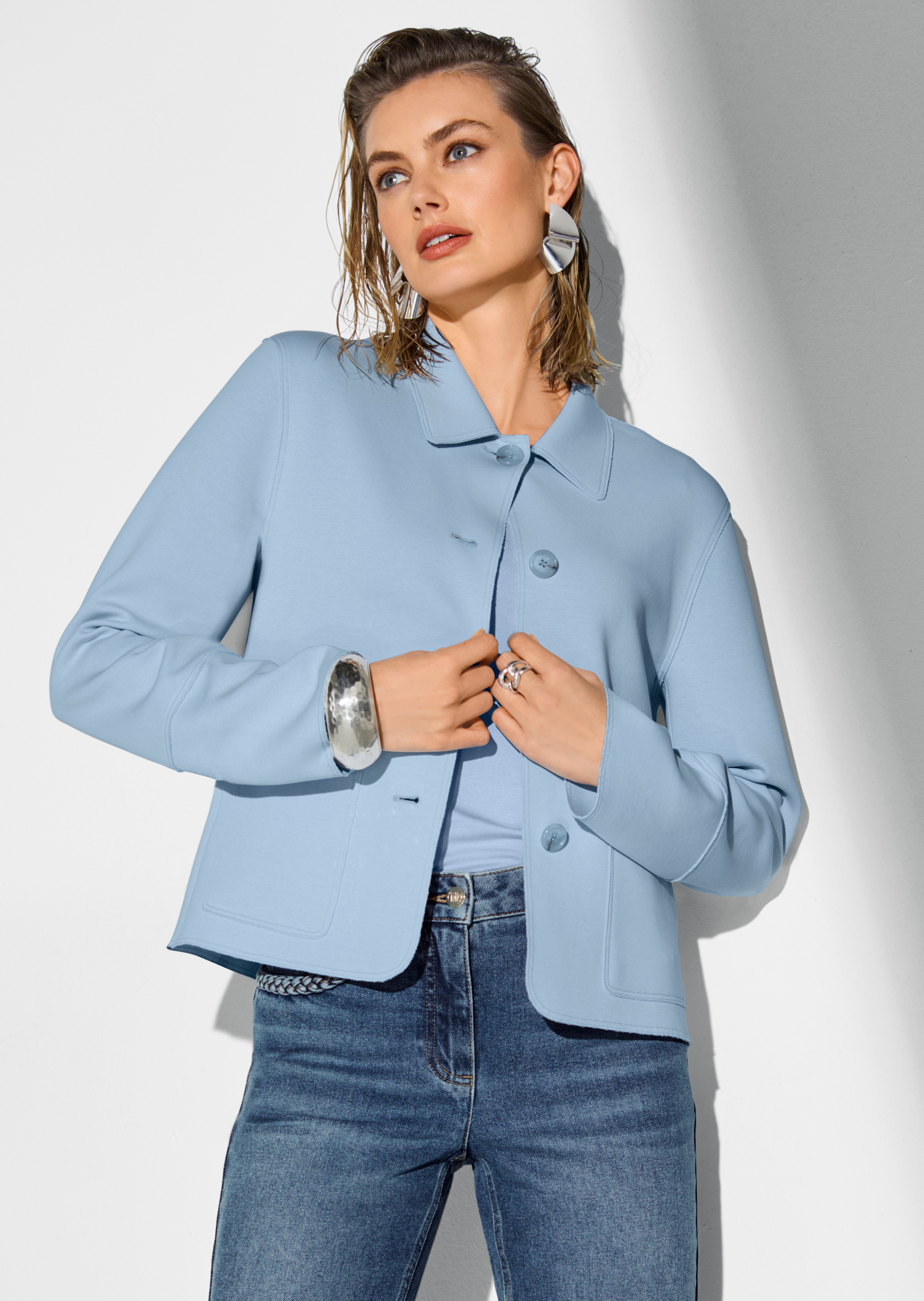 Korte blazer in boxy fit