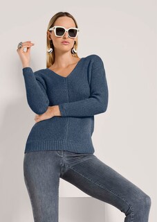 Langarm-Pullover mit V-Ausschnitt thumbnail 4