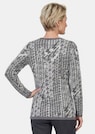 Pullover mit Hahnentrittmuster und Glanzeffekt thumbnail 3