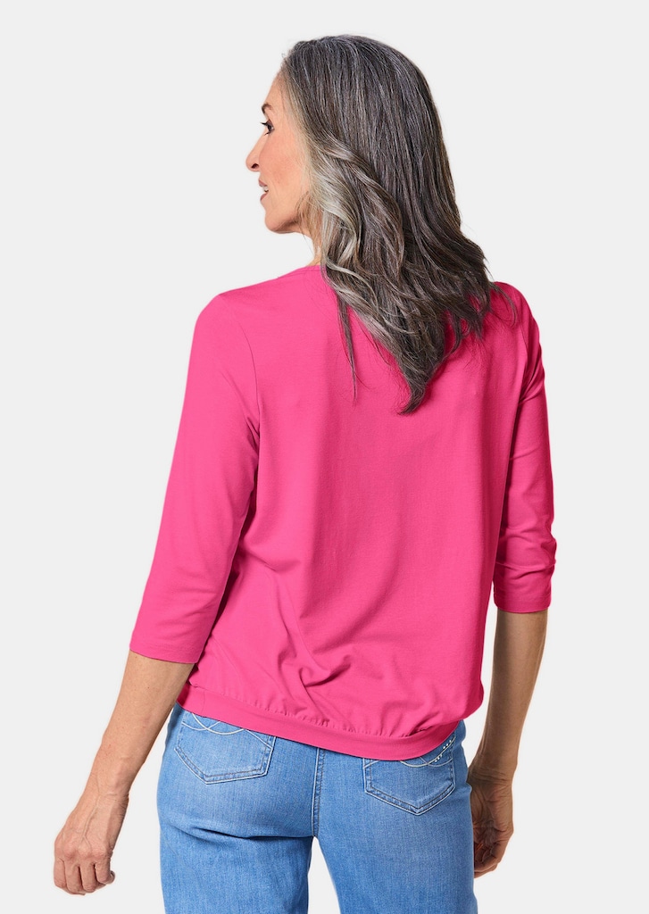 Verzorgd shirt in elegante blouselook