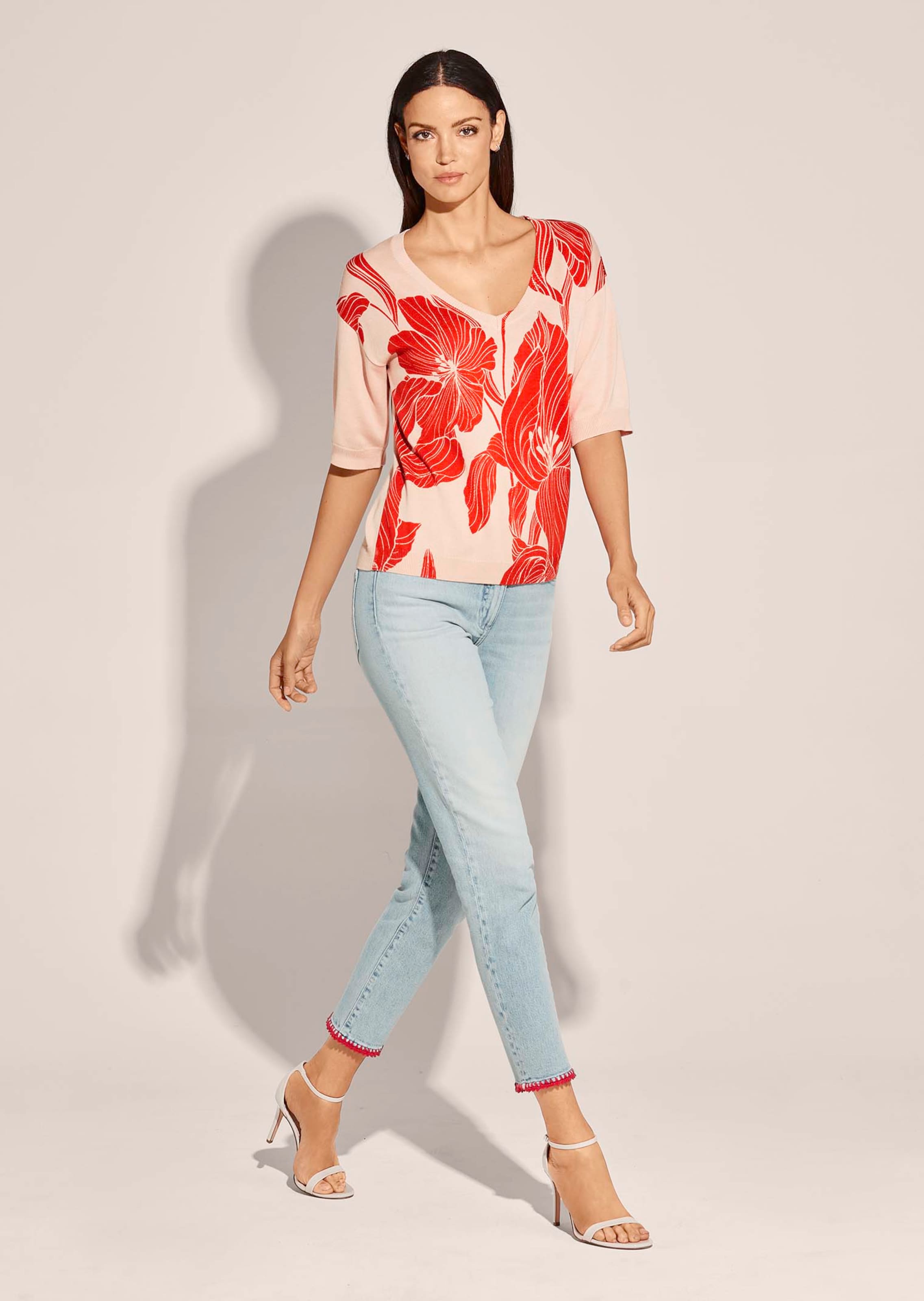 Pullover mit Blütenprint