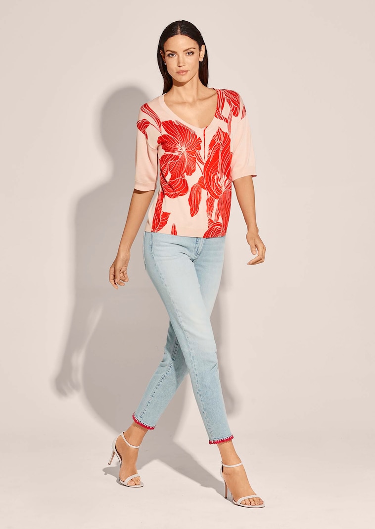 Pullover mit Blütenprint