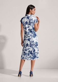 Robe-chemise en viscose avec imprimé fleuri thumbnail 4