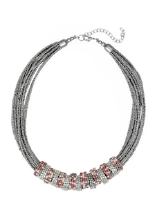Glasperlenkette im Metallic-Look thumbnail 1