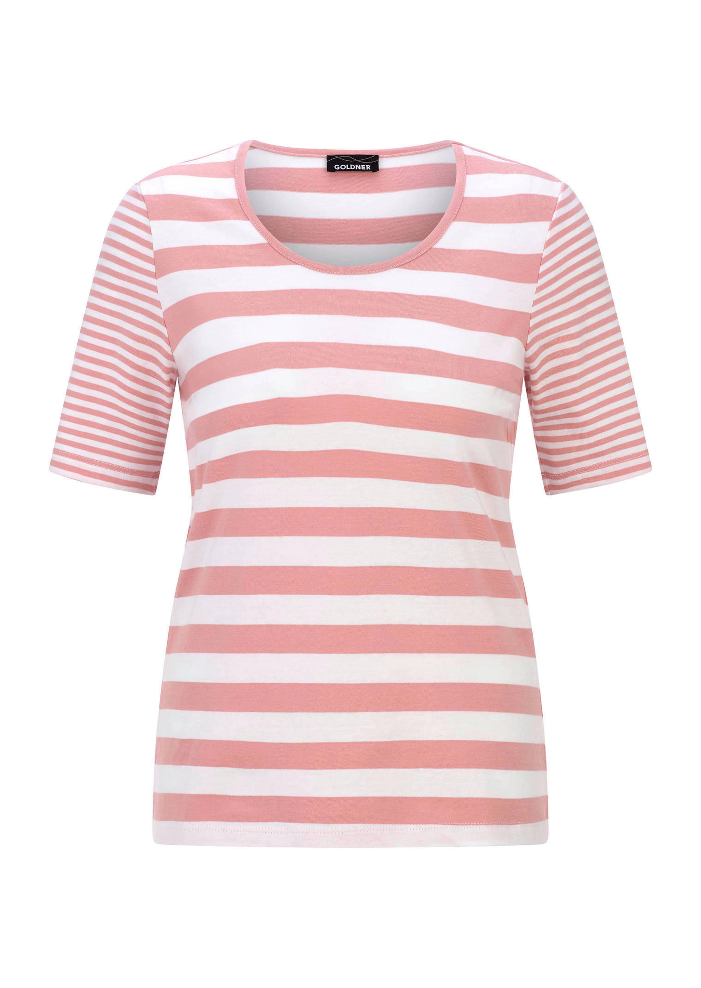 Gestreept shirt van zachte katoenmix