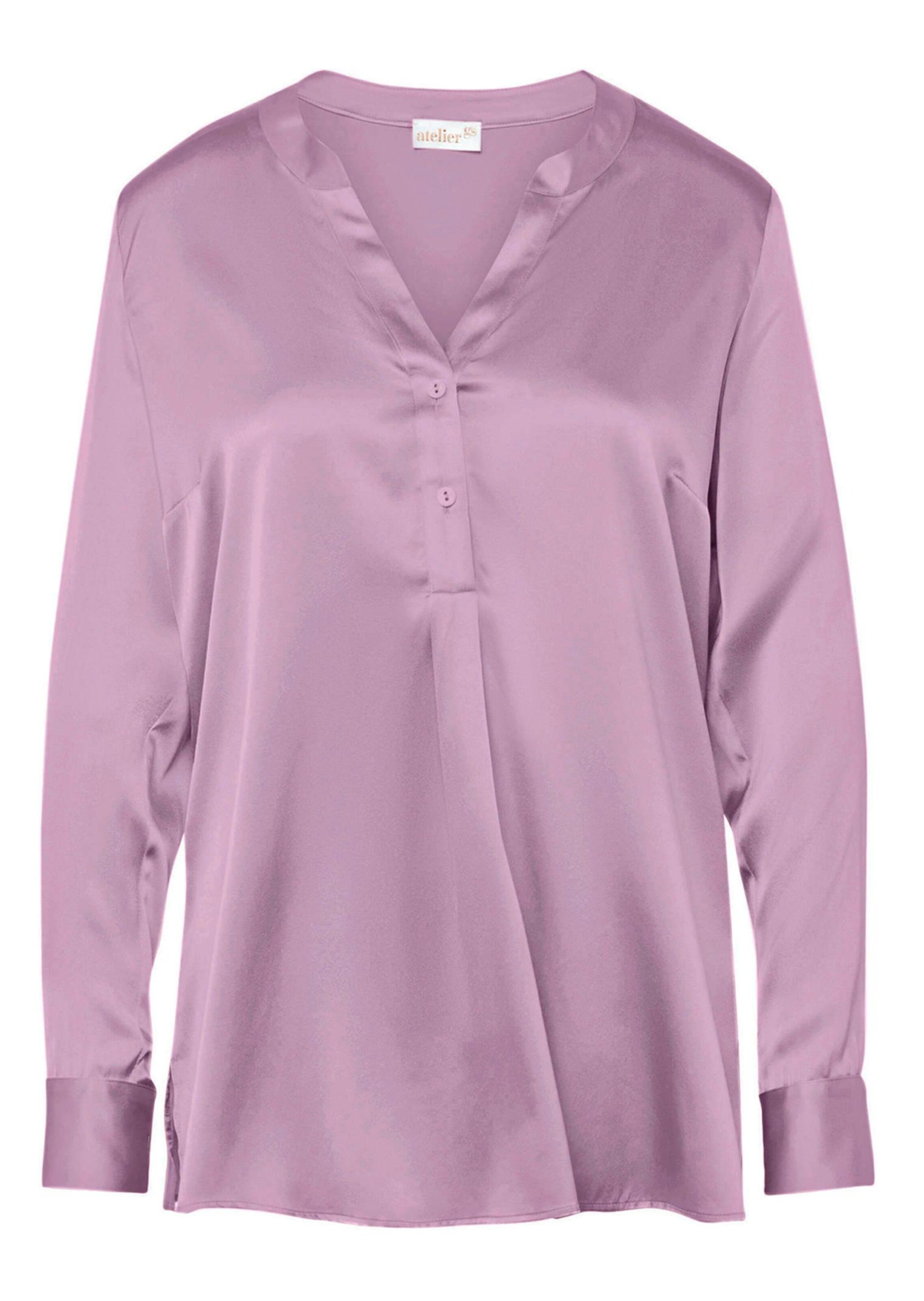 Confortable chemisier en soie - mauve - Gr. 26 de Goldner Fashion