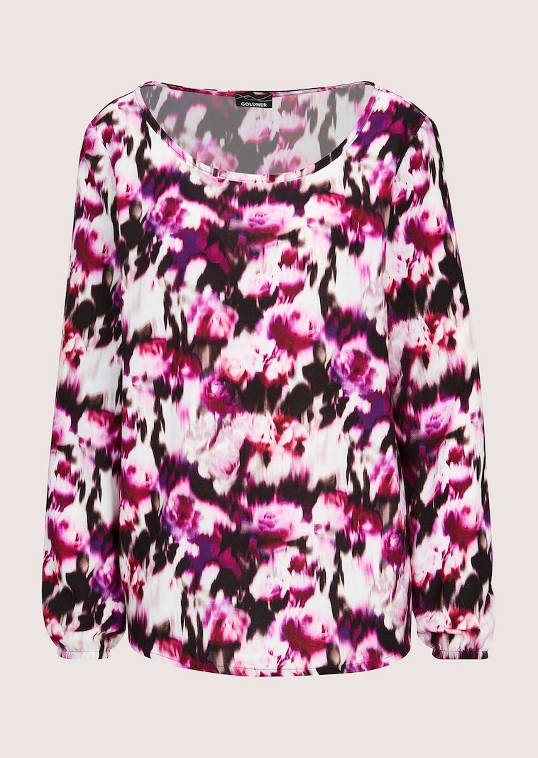 Blouse en viscose avec encolure bateau