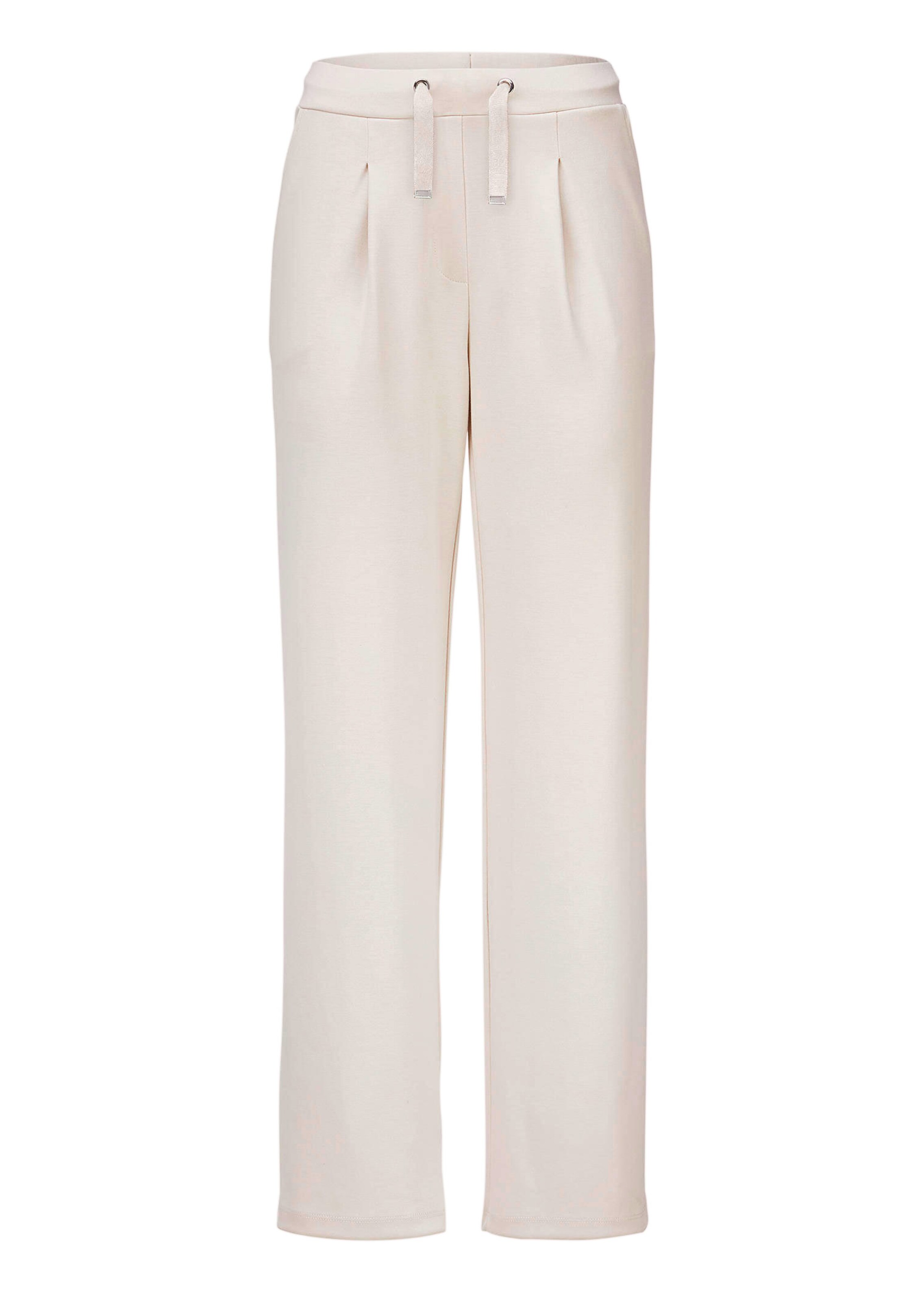 Freizeithose aus dichtem Viskose-Jersey