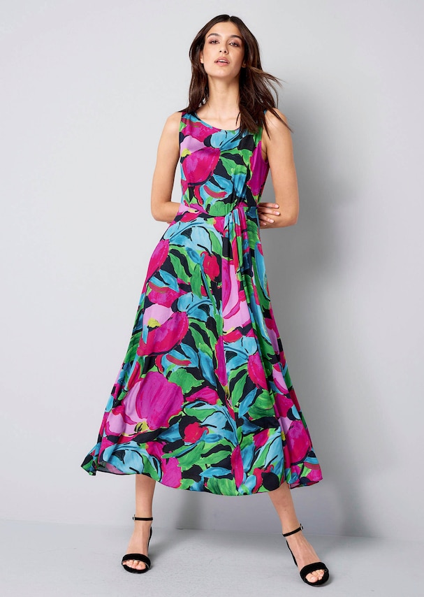 Maxikleid im Blumendessin