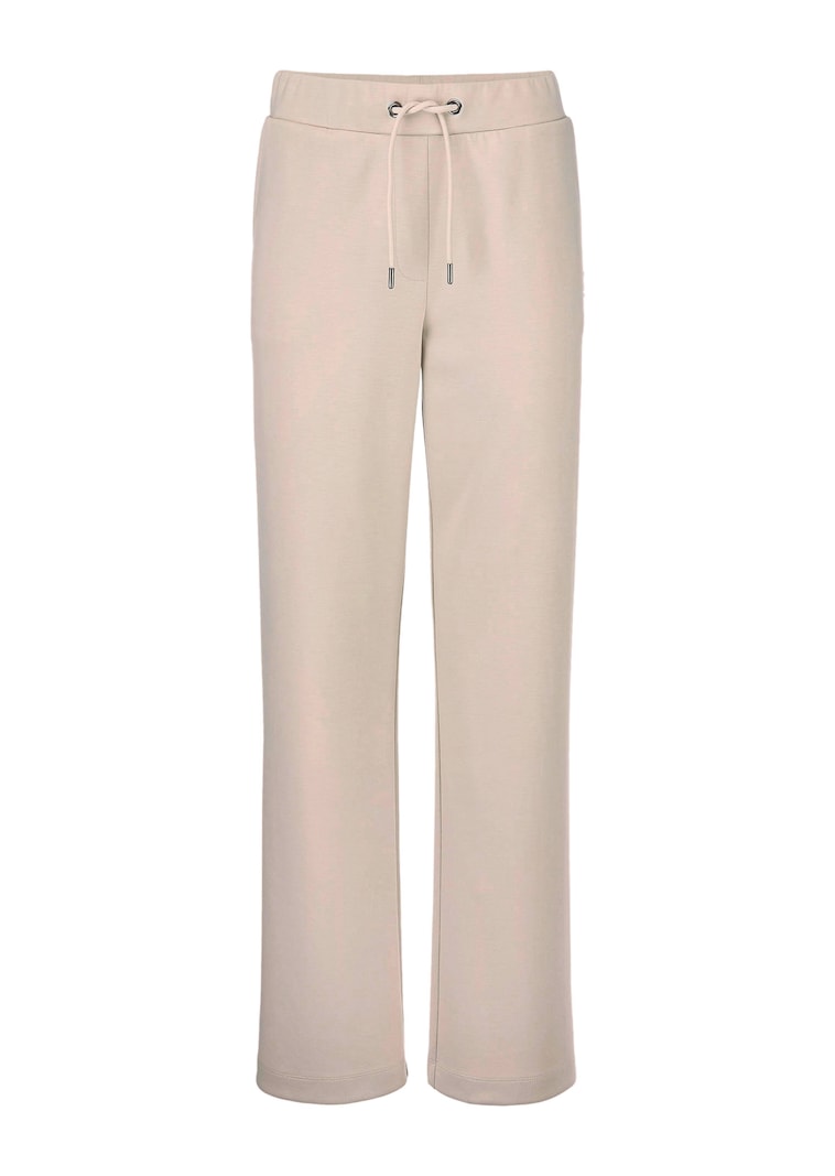 Pantalon de loisirs en tissu double face lisse