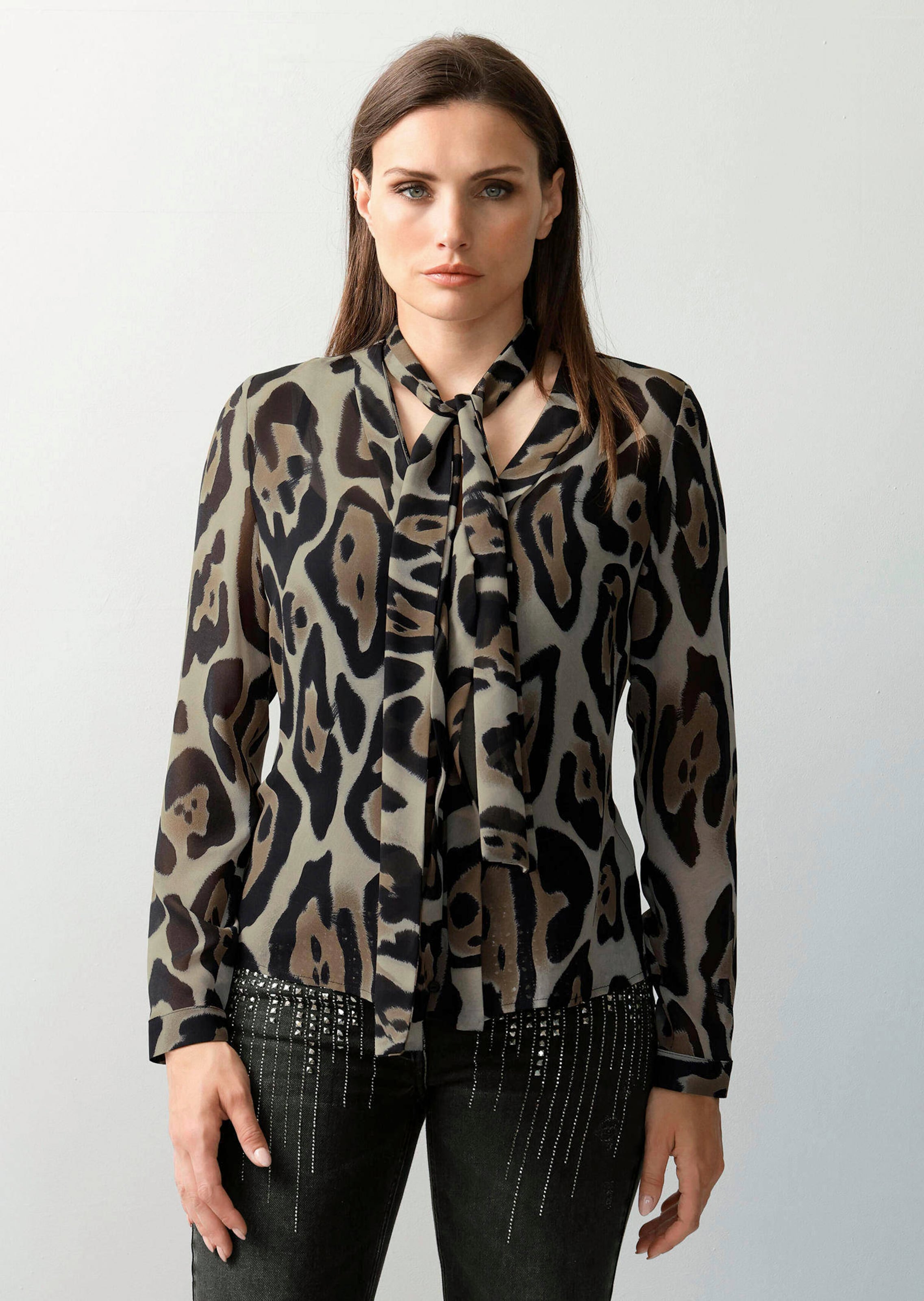 Bluse in Animaldessin