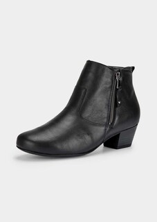 Bottines en cuir nappa avec fermeture éclair thumbnail 1