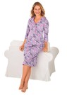 Chemise de nuit en coton avec patte de boutonnage thumbnail 1