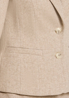 Einreihiger Blazer mit Fischgrat-Muster thumbnail 5