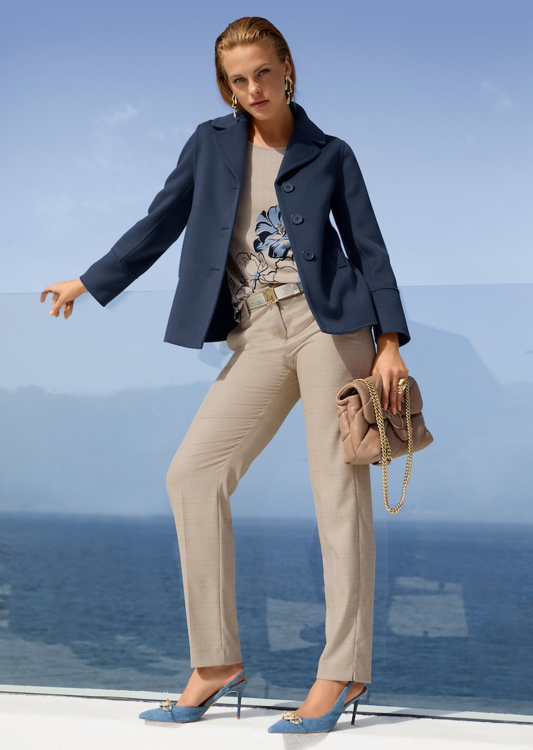 Doubleface-Jacke im Oversize-Look