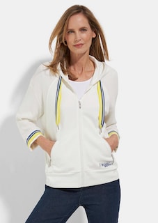 Veste sweat avec tricot et détails brillants thumbnail 5