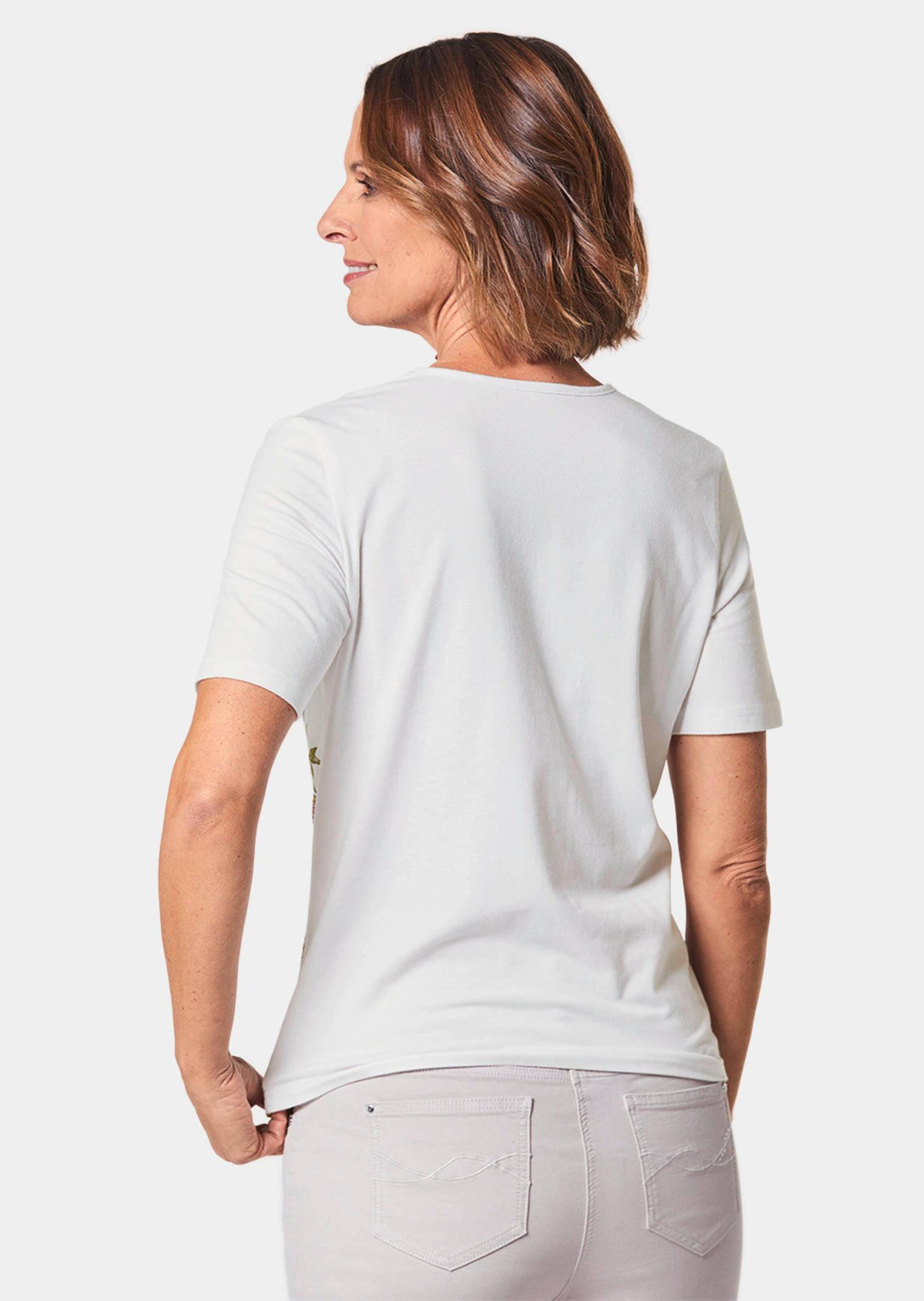 T-shirt imprimé - blanc / multicolore - Gr. 52 de Goldner Fashion