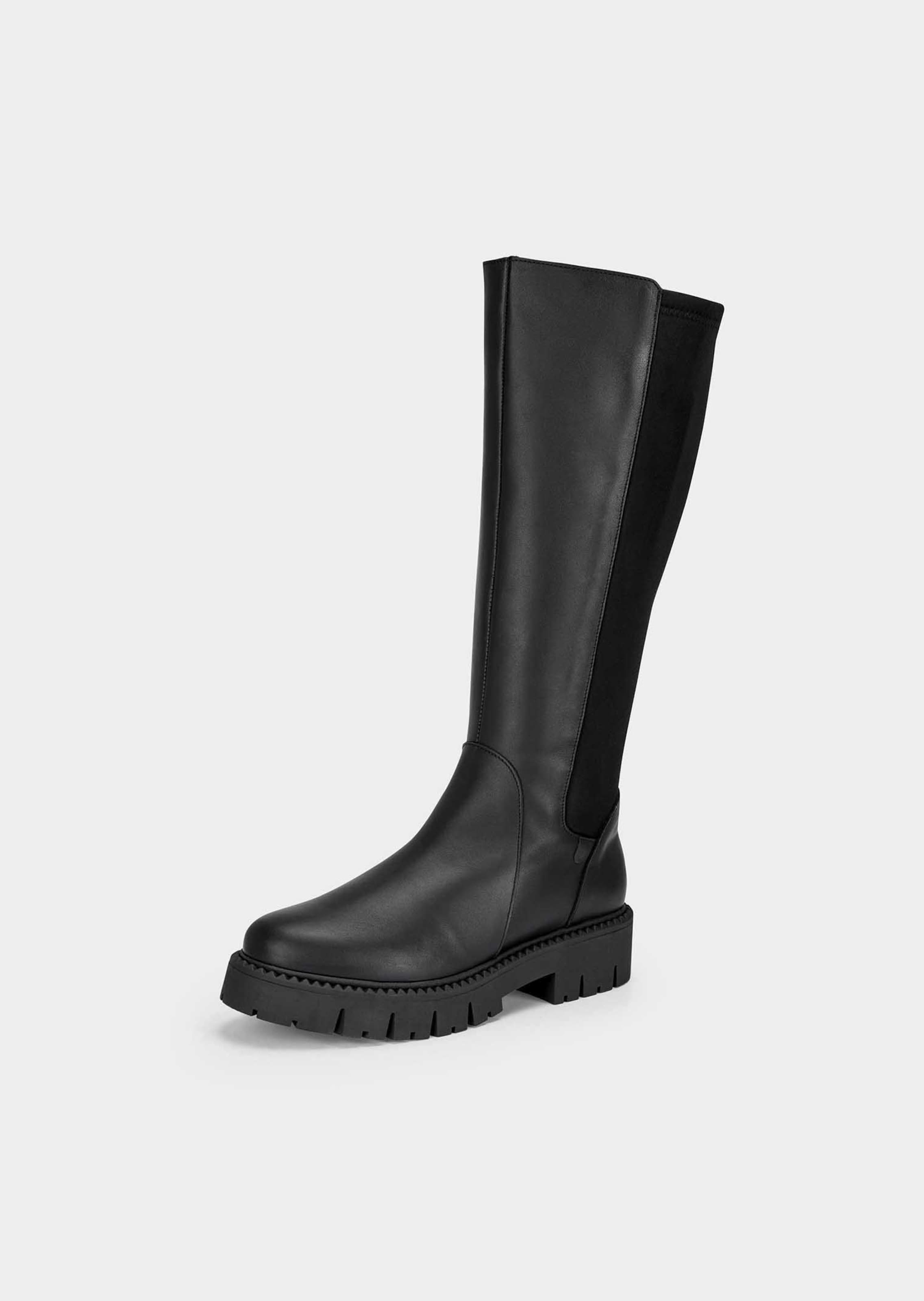 Stiefel mit Stretch-Einsatz