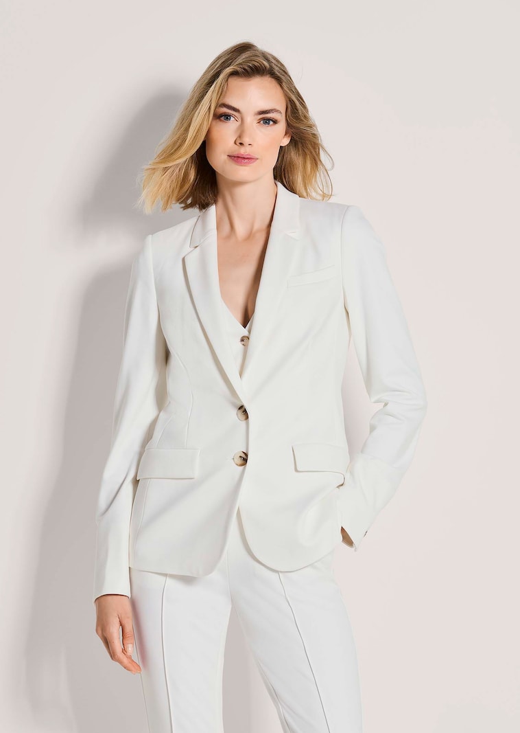 Langer Jersey-Blazer mit Futter
