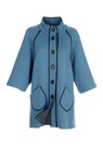 Lange Strickjacke mit Stehkragen thumbnail 1