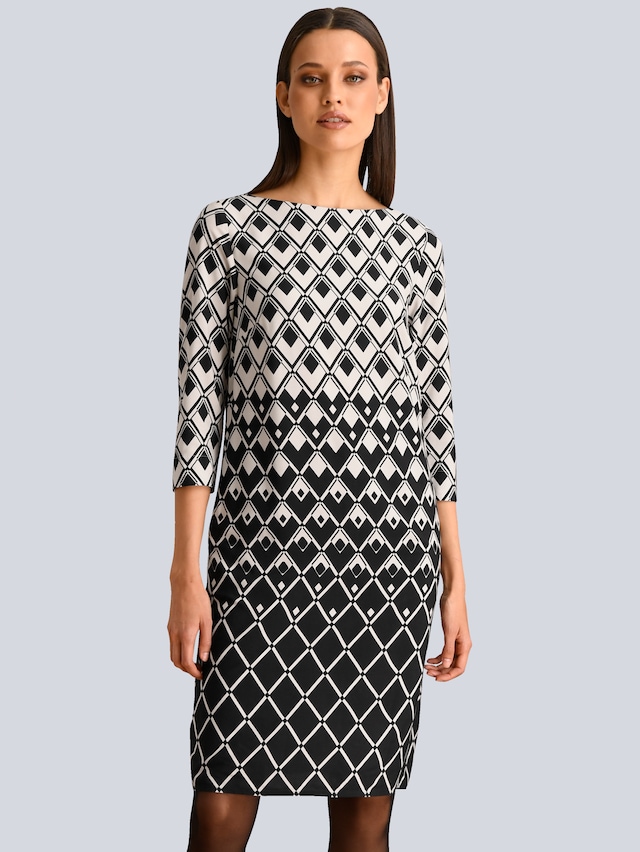 Kleid mit grafischem Druck 3
