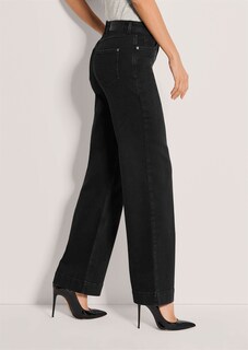 Bequeme Wide-Leg-Jeans aus Powerstretch thumbnail 4