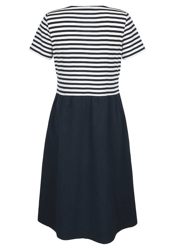 Jerseykleid mit Streifen 5