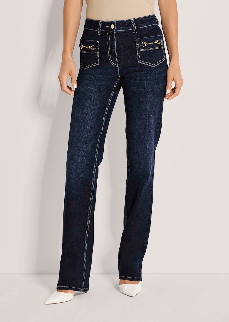 Schmale Jeans mit geradem Bein