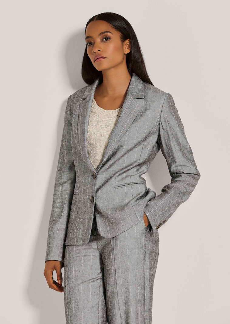 Blazer mit Paspeltaschen
