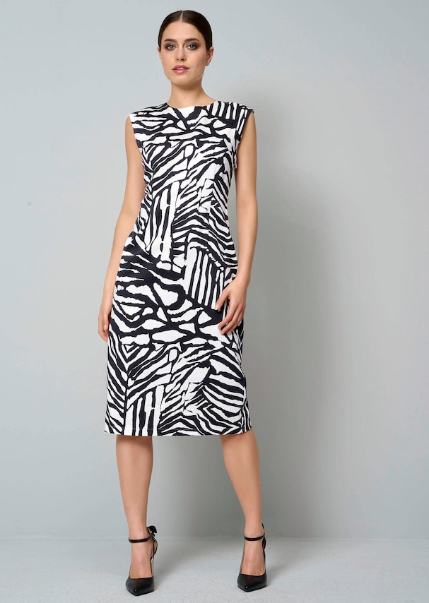 Etuikleid mit Zebradessin 1