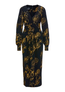 Druckkleid in Wickeloptik thumbnail 1