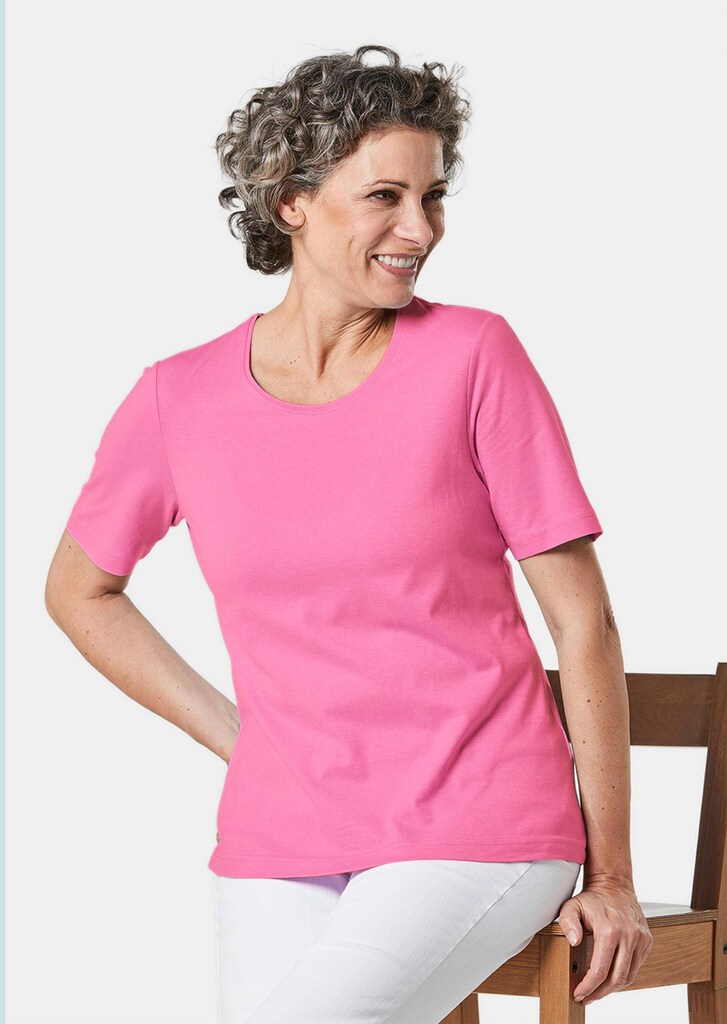 Basic T-Shirt aus reiner Baumwolle
