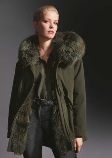 Kapuzen-Parka mit abnehmbarem Pelz thumbnail 2