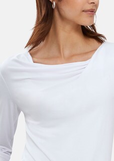 Shirt mit drapiertem Wasserfallausschnitt thumbnail 4