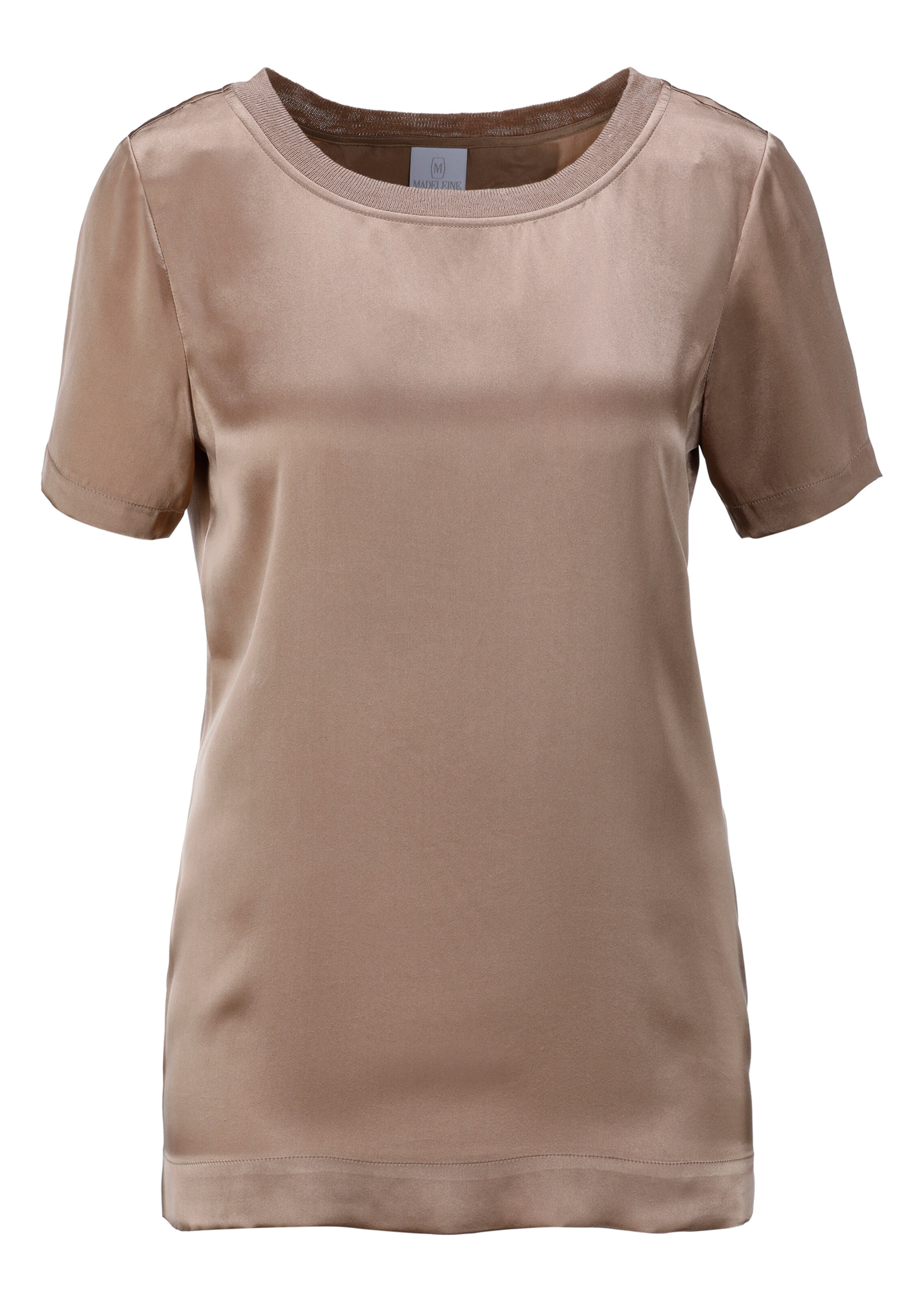 Seidenbluse mit halblangem Ärmel