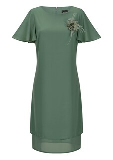 Elegantes Chiffon-Kleid mit Brosche thumbnail 6